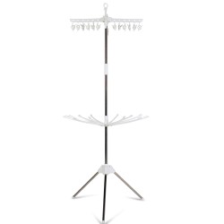 Herzberg HG-8041 Vertikalna Sušilica za Veš | 3 Nivoa | Belo