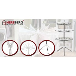 Herzberg HG-8041 Vertikalna Sušilica za Veš | 3 Nivoa | Belo