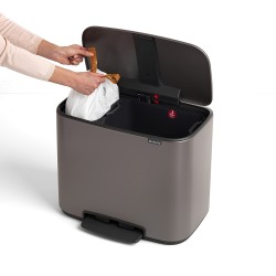 Brabantia Bo Kanta 34L Platinum - Dve Pregrade | Outlet BGD