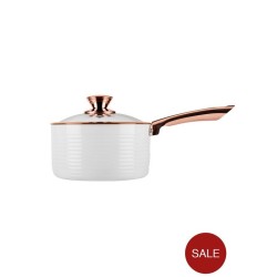 Tower Linear Rose Gold Set Kaserola 3 kom | Bela | Indukcija