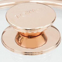 Tower Linear Rose Gold Set Kaserola 3 kom | Bela | Indukcija