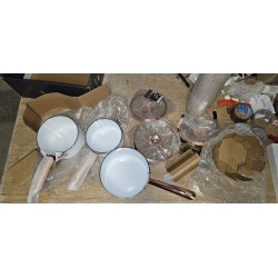 Tower Linear Rose Gold Set Kaserola 3 kom | Bela | Indukcija