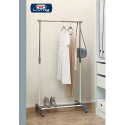 Domo Pak Living stalak za garderobu na tockovima 75x42x90-160 cm