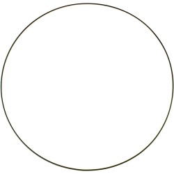 Crni metalni obruč prečnika 50cm za izradu hvatača snova i venaca