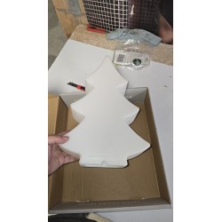 Shining Tree dekorativni abazur beli 38x28x10 cm outlet bez E27 grla sijalice i kabla