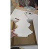 Shining Tree dekorativni abazur beli 38x28x10 cm outlet bez E27 grla sijalice i kabla