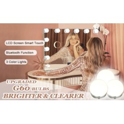 Hollywood Ogledalo 80x58 cm | Bluetooth Zvučnik | 14 LED Sijalica