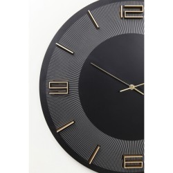 KARE Design Leonardo Zidni Sat Crna/Zlatna Ø49cm | Outlet| Ogreban