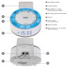 AEG MRC 4151 Radio Sat Budilnik | Termometar | 7 LED Boja