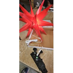 AMARE LED Zvezda 57cm Crvena - Vodootporna sa Tajmerom | Outlet BGD