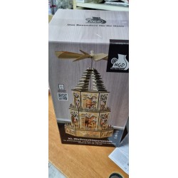XL LED Božićna Piramida 50cm - Drvena Dekoracija