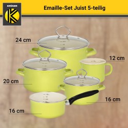 Karl Krüger Juist Emajlirani Set Posuđa 5/1 | Zelena | Outlet