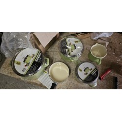 Karl Krüger Juist Emajlirani Set Posuđa 5/1 | Zelena | Outlet