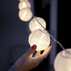 LED Kineski Lampioni 20 kom | Toplo Bela | 4 metra