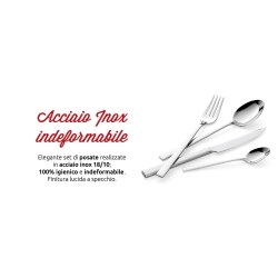 Lagostina Giada Escajg Set 24 kom | 18/10 Čelik | Poklon Pakovanje