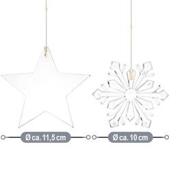 OUTLET Com-four LED Lanac Pahulje | Tajmer | Outlet Bgd