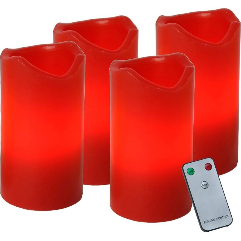 EGLO Advent set od 4 LED vostane svece na baterije sa daljinskim i tajmerom