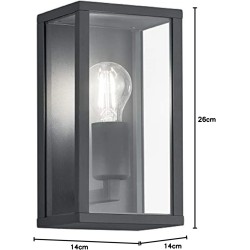 Trio Garonne spoljašnja zidna lampa, E27, 14x26 cm, liveni aluminijum | Outlet BGD