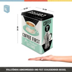 Nostalgic-Art 30146 Coffee First Kutija Za Kafu, 3L,10x14x20 | Outlet BGD