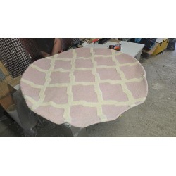 Benuta Windsor Okrugli Vuneni Tepih 120cm Rose | Outlet BGD