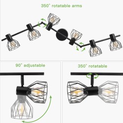 Kimjo Retro Plafonska Lampa | Industrijski Stil | Outlet Ponuda