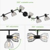 Kimjo Retro Plafonska Lampa | Industrijski Stil | Outlet Ponuda