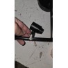 Kimjo retro plafonska lampa crna 6xE14 sa polomljenim grlom i bez jednog abažura_3