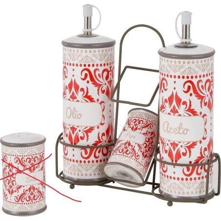 Baroni Home Damascus Set Od Keramike Sa Metalnim Postoljem | Outlet BGD
