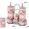Baroni Home Damascus Set Od Keramike Sa Metalnim Postoljem | Outlet BGD