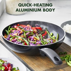 GreenPan Cambridge Wok 28cm | Zdrava Keramika | Indukcija