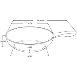 GreenPan Cambridge Wok 28cm | Zdrava Keramika | Indukcija