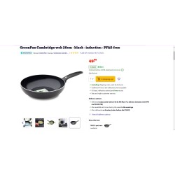 GreenPan Cambridge Wok 28cm | Zdrava Keramika | Indukcija