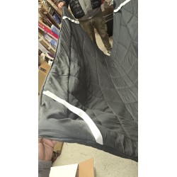 Tamno siva Autsel mikrofiber zaštita za dušek 180x200 cm sa prošivenom površinom i elastičnim trakama za fiksiranje
