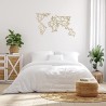 Homemania World Metalna Dekoracija 100x58 cm | Zlatna | Outlet