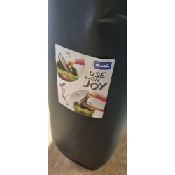 Rotho TWIST crna kanta za smeće 50L sa preklopnim poklopcem, iskrivljena ali nije polomljena