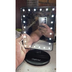 GloBrite Touch Screen LED kozmetičko ogledalo crno 24 LED