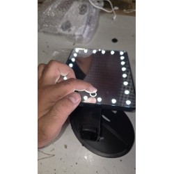 GloBrite Touch Screen LED kozmetičko ogledalo crno 24 LED