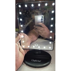 GloBrite Touch Screen LED kozmetičko ogledalo crno 24 LED