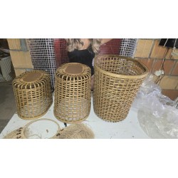 DKD Home Decor Set 3 Korpe od Bambusa | Prirodni Stil