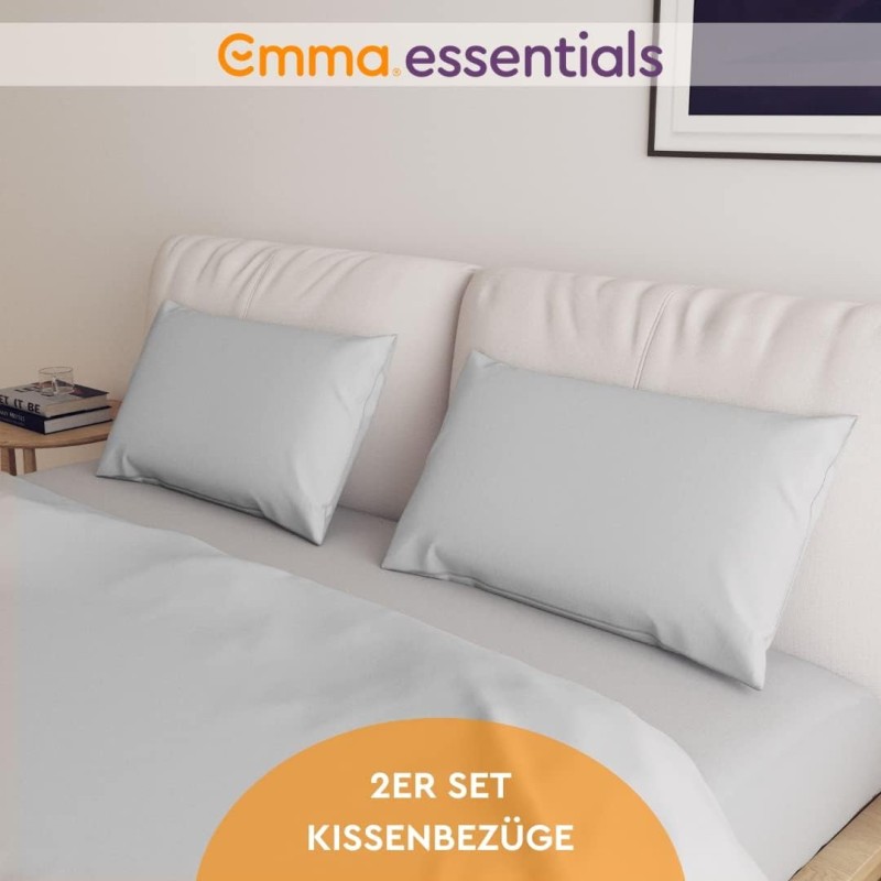 Emma Essentials sive jastučnice od mikrofibera set od 2 komada