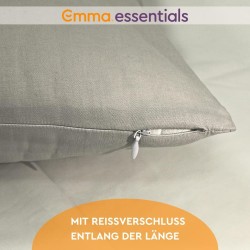 Emma Essentials Jastučnice 40x70 (2 kom) | Siva Boja