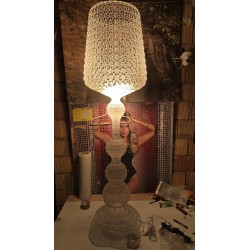 Kartell Kabuki 09180B4 LED podna lampa Crystal sa polomljenim delom konstrukcije i oštećenjem pri dnu_4