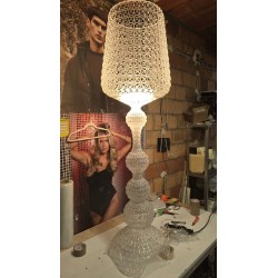 Kartell Kabuki 09180B4 LED podna lampa Crystal sa polomljenim delom konstrukcije i oštećenjem pri dnu_5