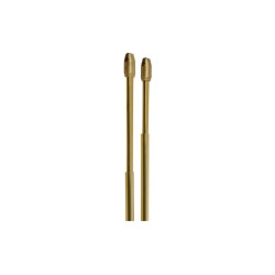Gardinia set od 2 vitraž šipke za zavesu 40–65 cm boja mesinga