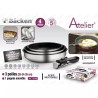 Backen Inox Set Tiganja 4 Dela | 20/24/26 cm | Za Indukciju i Rernu | Outlet BGD