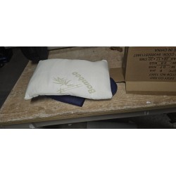 Sampur Bambus jastuk od memorijske pene 50x30 cm sa belom bambus navlakom i transportnom torbom