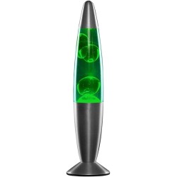 InnovaGoods Magla zelena lava lampa sa srebrnim aluminijumskim kućištem