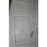 Set od 3 Žičane Metalne Korpe – Bela, 15.5x28x20cm | Outlet BGD