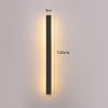 Moderna bela linearna spoljašnja LED zidna lampa dužine 100cm sa IP65 vodootpornom zaštitom