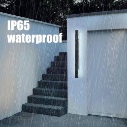 Moderna bela linearna spoljašnja LED zidna lampa dužine 100cm sa IP65 vodootpornom zaštitom